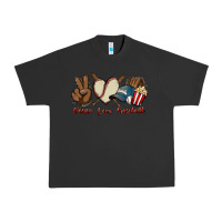 Pigment Black Peace love Baseball Urban Heavy Tee - HowdyJamesFarm