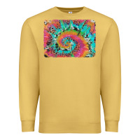 Antique Gold tie dye leopard cowhide glitter background Premium Sweatshirt - Artiststas