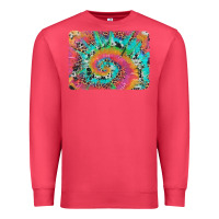 Cardinal tie dye leopard cowhide glitter background Premium Sweatshirt - Artiststas