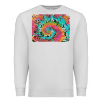 Dove Grey tie dye leopard cowhide glitter background Premium Sweatshirt - Artiststas
