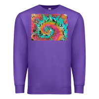 Purple tie dye leopard cowhide glitter background Premium Sweatshirt - Artiststas
