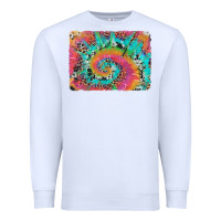 White tie dye leopard cowhide glitter background Premium Sweatshirt - Artiststas