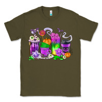 Army Green Halloween Coffee Cups Classic Tee - texasbilliewilder