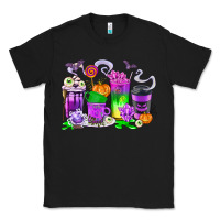 Black Halloween Coffee Cups Classic Tee - texasbilliewilder