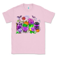 Bubblegum Pink Halloween Coffee Cups Classic Tee - texasbilliewilder