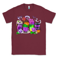 Burgundy Halloween Coffee Cups Classic Tee - texasbilliewilder