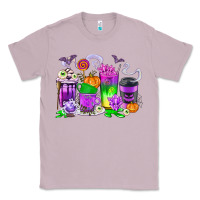 Lilac Halloween Coffee Cups Classic Tee - texasbilliewilder