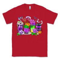 Red Halloween Coffee Cups Classic Tee - texasbilliewilder
