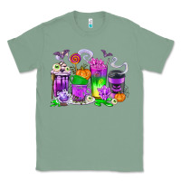 Sage Halloween Coffee Cups Classic Tee - texasbilliewilder