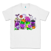 White Halloween Coffee Cups Classic Tee - texasbilliewilder