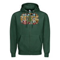 Sports Green peace Zipper Hoodie - SublimationCraftShop