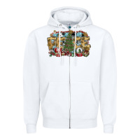 White peace Zipper Hoodie - SublimationCraftShop