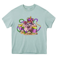 Arona Mardi Gras pig Heavy Core Tee - LillyAllenDesigns