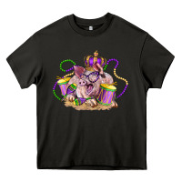 Mardi Gras Pig Heavy Core Tee | Teevron