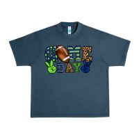 Midnight Navy Game day green and blue team color Urban Heavy Tee - HowdyJamesFarm