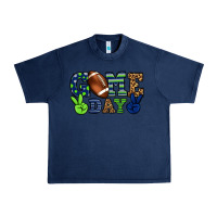 Navy Game day green and blue team color Urban Heavy Tee - HowdyJamesFarm