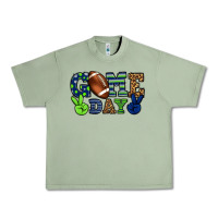 Oil Green Game day green and blue team color Urban Heavy Tee - HowdyJamesFarm