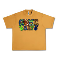 Peanut Butter Game day green and blue team color Urban Heavy Tee - HowdyJamesFarm