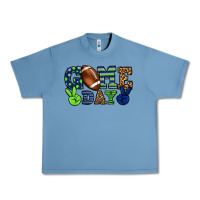 Pebble Blue Game day green and blue team color Urban Heavy Tee - HowdyJamesFarm
