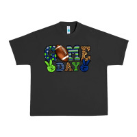 Pigment Black Game day green and blue team color Urban Heavy Tee - HowdyJamesFarm