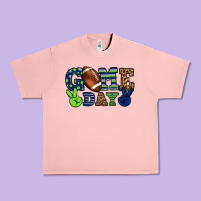 Game Day Green And Blue Team Color Urban Heavy Tee Designed By Howdyjamesfarm
