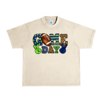 Sandshell Game day green and blue team color Urban Heavy Tee - HowdyJamesFarm