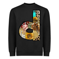 Black farm life alphabet lowercase letters d Heavyweight Sweatshirt - BundleAndBundleShop
