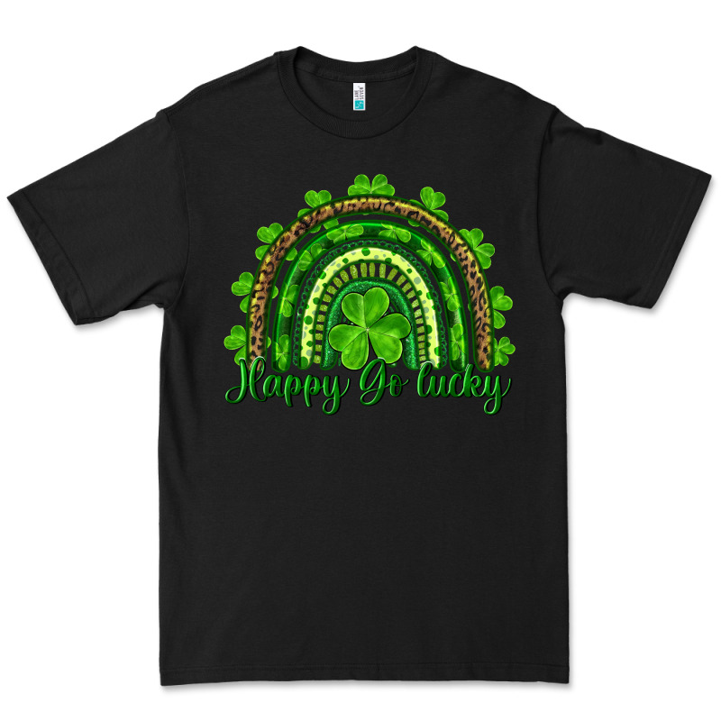 Saint Patricks Day Happy Go Lucky Rainbow Premium Tee by RanaPortraitStore | Teevron