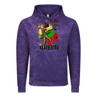 Cloud Purple little melanin queen Vintage Hoodie - CowGirlArtShop