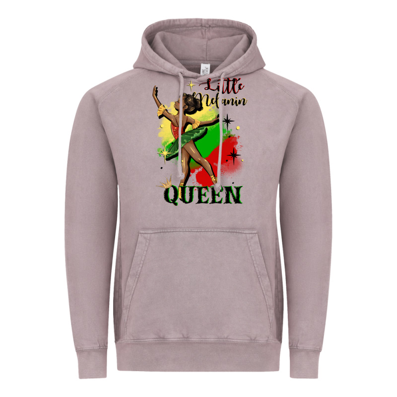 Little Melanin Queen Vintage Hoodie by CowGirlArtShop | Teevron