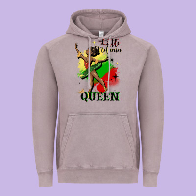 Little Melanin Queen Vintage Hoodie Designed By Cowgirlartshop