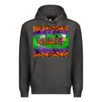 Charcoal Heather halloween nurse tumbler Premium Hoodie - BundleAndBundleShop
