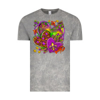 Cloud Rock Mardi Gras hearts Vintage Tee - HowdyJamesFarm