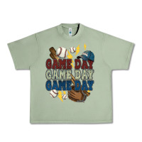 Oil Green Game Day lightning bolt Baseball Urban Heavy Tee - HowdyJamesFarm