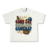 Pistachio Game Day lightning bolt Baseball Urban Heavy Tee - HowdyJamesFarm