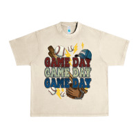 Sandshell Game Day lightning bolt Baseball Urban Heavy Tee - HowdyJamesFarm