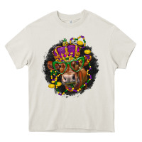 Cream Mardi Gras red Angus Heavy Core Tee - LillyAllenDesigns