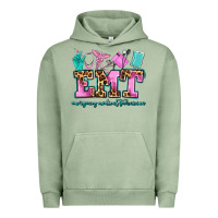 Pigment Oil Green emt emergency medical technician Urban Hoodie - AdoDesignShop