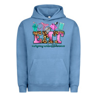 Pigment Pebble Blue emt emergency medical technician Urban Hoodie - AdoDesignShop