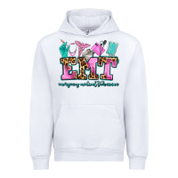 White emt emergency medical technician Urban Hoodie - AdoDesignShop