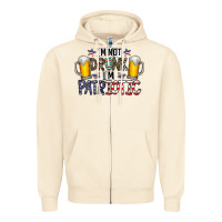 Sandshell I'm Not Drunk I'm Patriotic Zipper Hoodie - CowhideDigitalArt