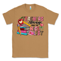 Toasted Coconut Teachers Always Make The Nice List Classic Tee - CowhideDigitalArt