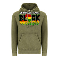 Vintage Olive unapologetically black Vintage Hoodie - CowGirlArtShop