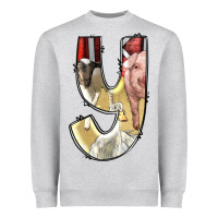 Farm Life Alphabet Lowercase Letters Y Heavyweight Sweatshirt | Teevron