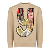 Mushroom farm life alphabet lowercase letters y Heavyweight Sweatshirt - BundleAndBundleShop