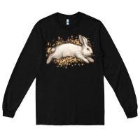 Black Bunny Rabbit leopard Easter Day Long Sleeve Tee - HowdyJamesFarm