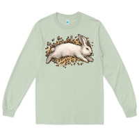 Matcha Bunny Rabbit leopard Easter Day Long Sleeve Tee - HowdyJamesFarm