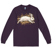 Plum Bunny Rabbit leopard Easter Day Long Sleeve Tee - HowdyJamesFarm