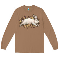 Toasted Coconut Bunny Rabbit leopard Easter Day Long Sleeve Tee - HowdyJamesFarm