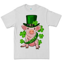 Dove Grey st. patrick's day lucky baby pig Premium Tee - RanaPortraitStore